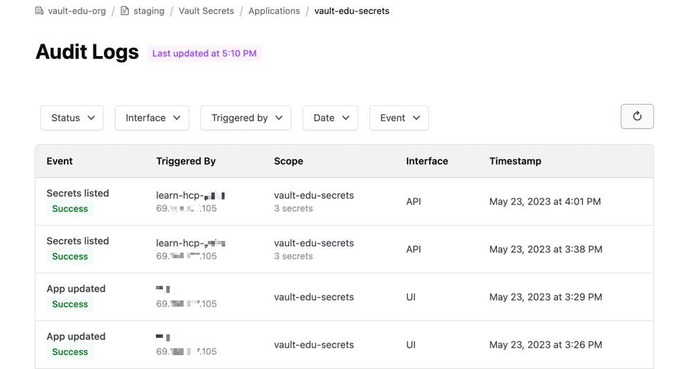 Audit Logs